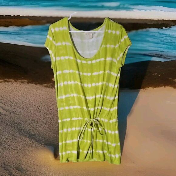 Michael Kors Lime Green Tunic Top Women's Size Small Soft Comfy Casual Chic - Picture 1 of 10